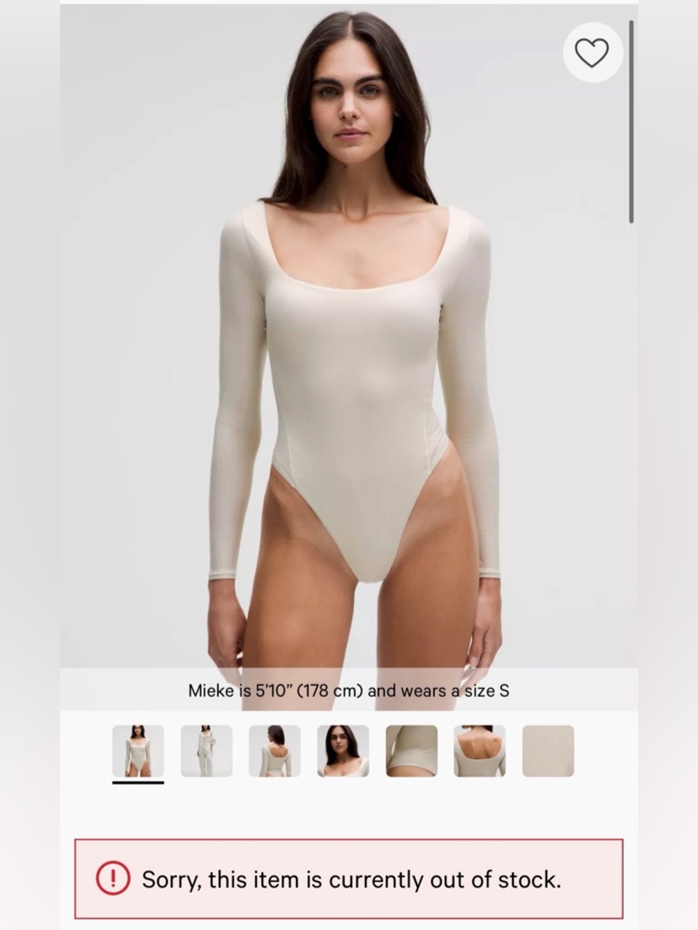 NWT lululemon athletica Long-Sleeve Scoop Neck Bodysuit in Luxe shine foil